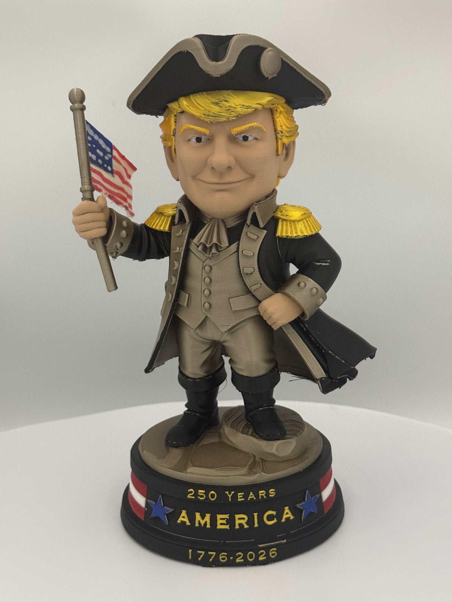 Trump 1776 Patriot Edition Statue | America 250 Collectible (1776–2026) | 4th of July Decor | Patriotic Gift | Caricature Figurine