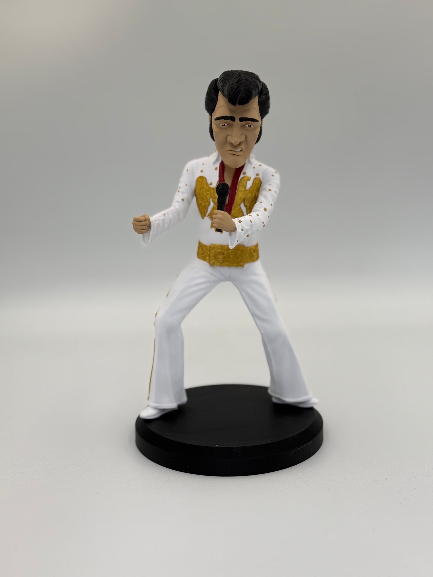 🎤 The King in Mini - Iconic Rock 'n' Roll Figurine | High-Quality Caricature Statue (Mini Edition)