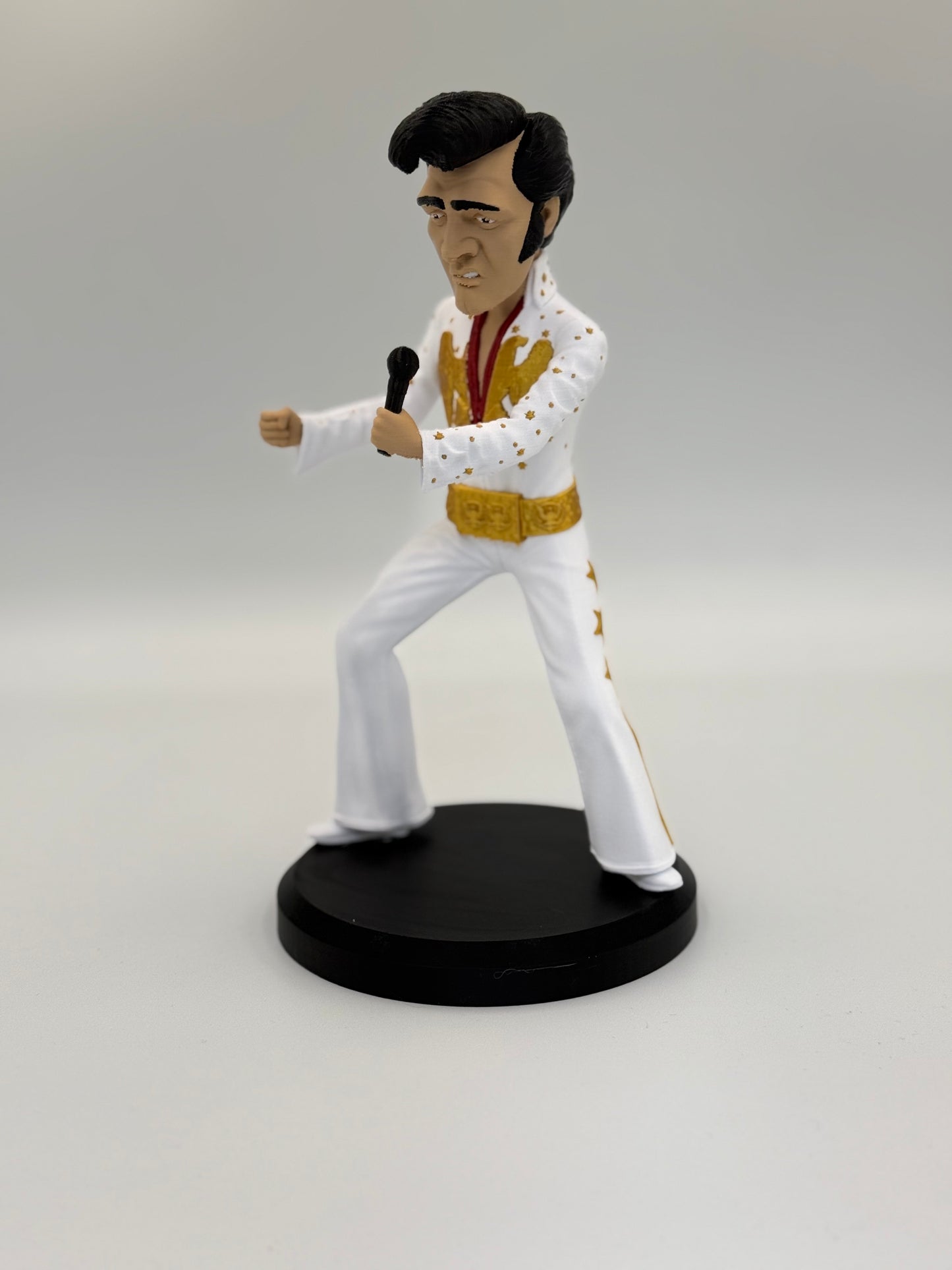 🎤 The King in Mini - Iconic Rock 'n' Roll Figurine | High-Quality Caricature Statue (Mini Edition)