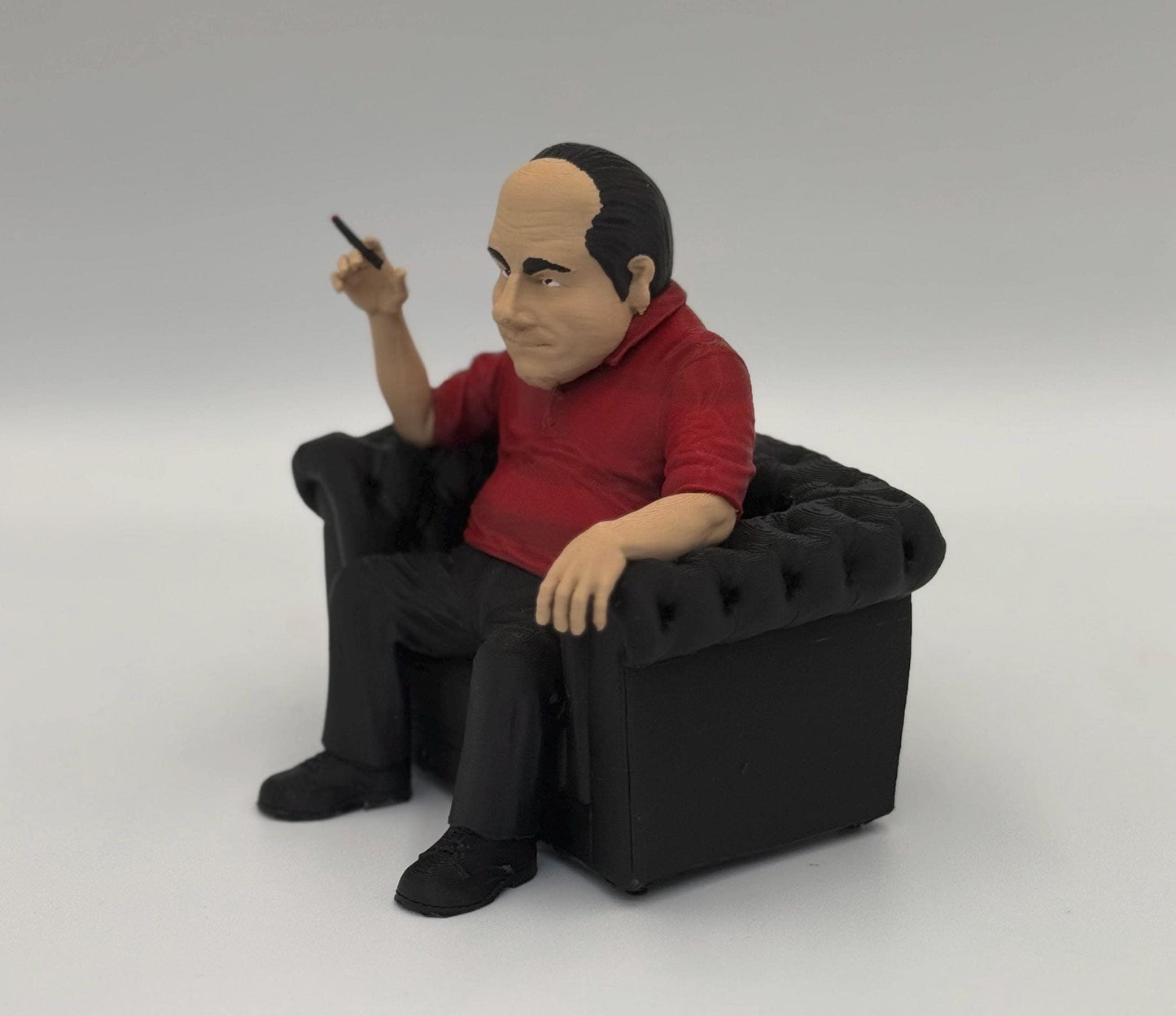 Tony the Boss in Chair - Iconic Mobster Figurine | High-Quality Caricature Statue (Mini Edition 6x6 inch)