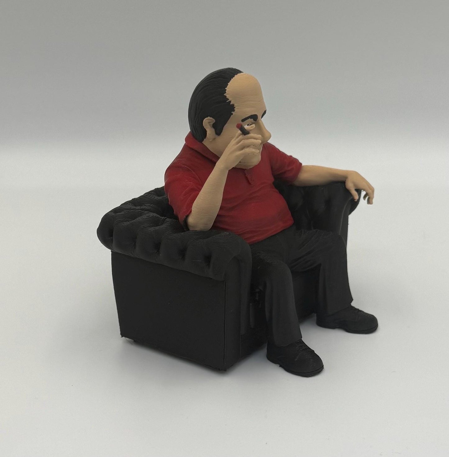 Tony the Boss in Chair - Iconic Mobster Figurine | High-Quality Caricature Statue (Mini Edition 6x6 inch)