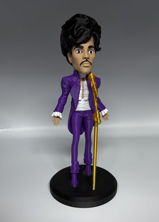 🎤 The Purple One - Iconic Entertainer Figurine | High-Quality Caricature Statue (10.5 Edition)