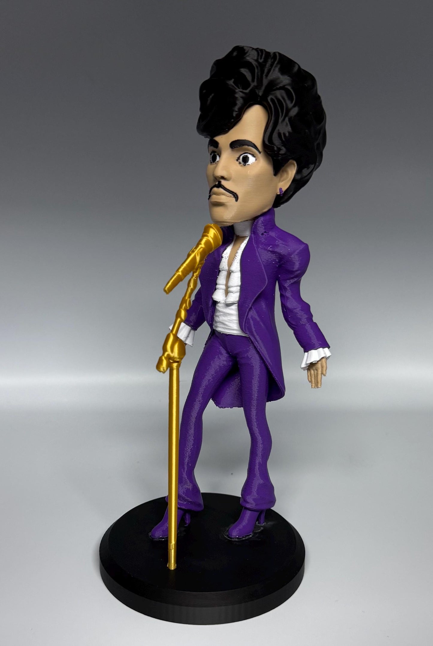 🎤 The Purple One - Iconic Entertainer Figurine | High-Quality Caricature Statue (10.5 Edition)