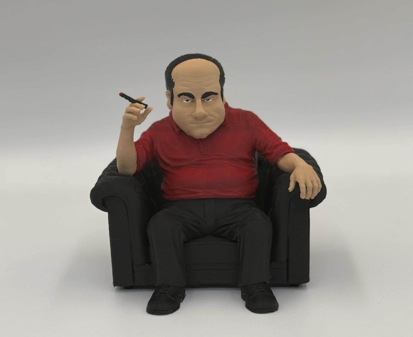 Tony the Boss in Chair - Iconic Mobster Figurine | High-Quality Caricature Statue (Mini Edition 6x6 inch)