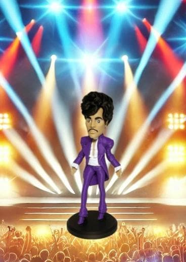 Purple One Figurine - Handmade Music Icon Caricature (10.5” | 240mm Edition)