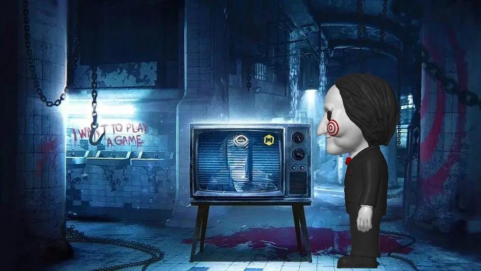 Billy the Puppet Figurine: Menacing Horror Decor, (10.5โ | 240mm Edition)