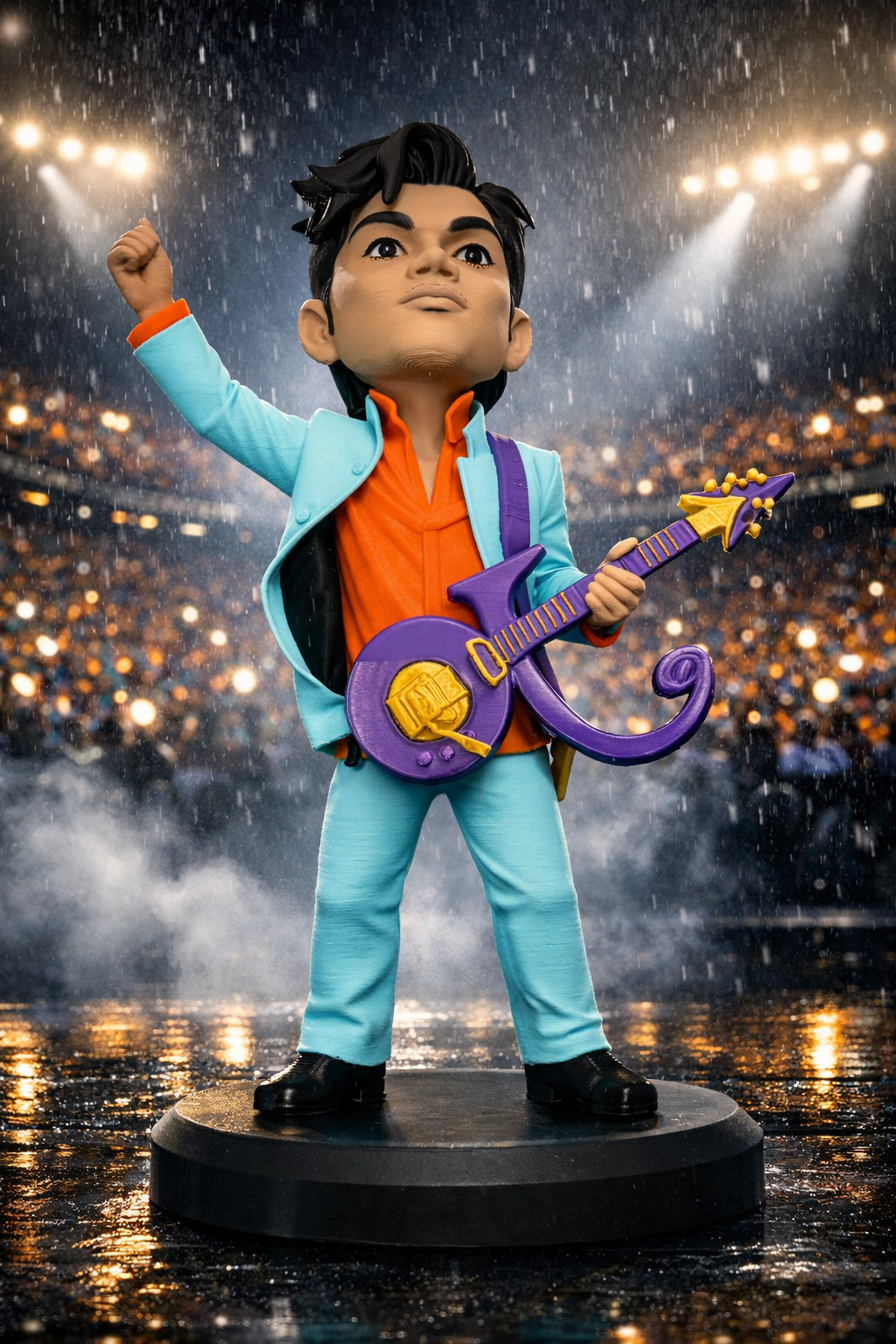 Purple Rain Icon – Music Legend Figurine | High-Quality Caricature Statue (240mm Edition) 🎸