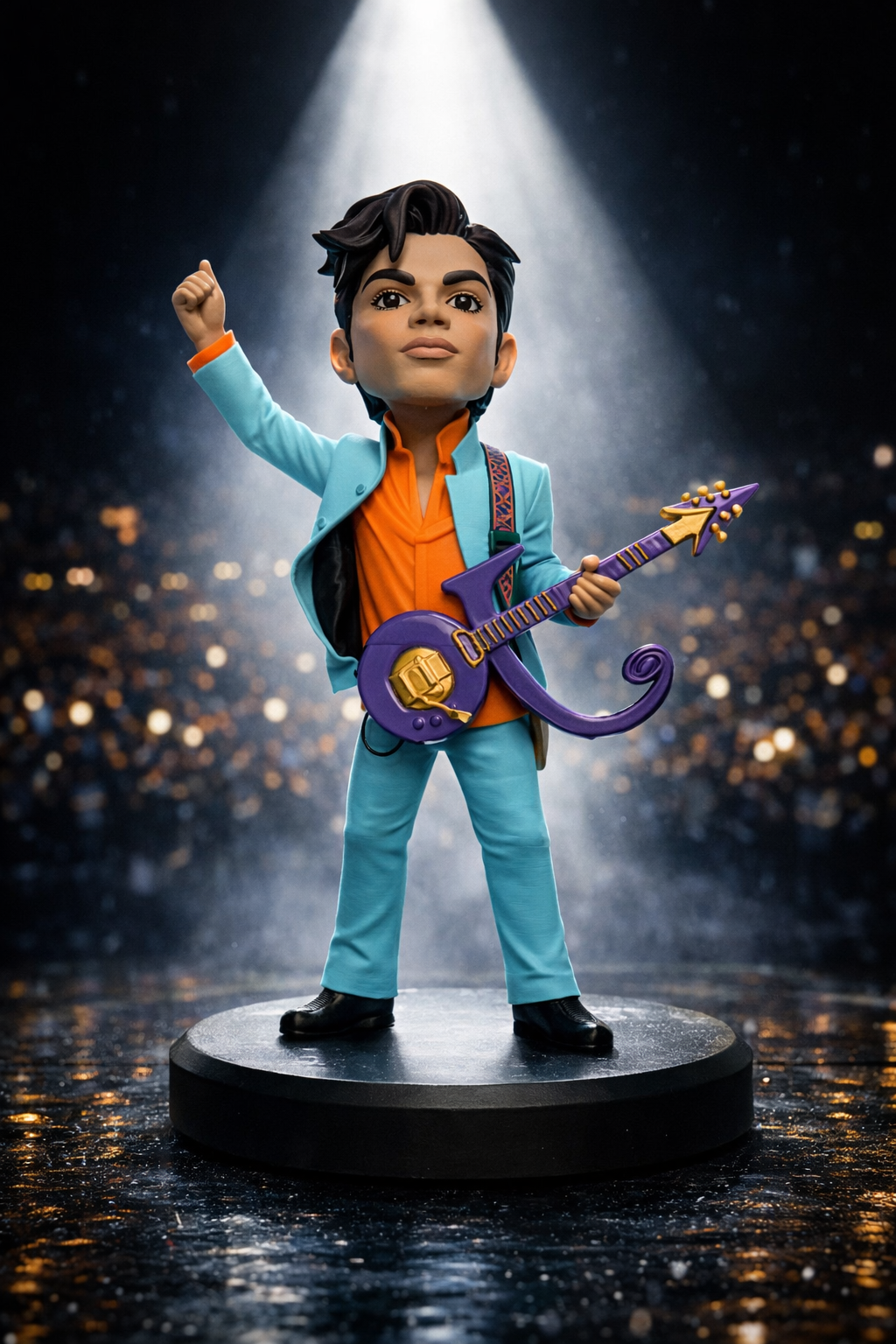 Purple Rain Icon – Music Legend Figurine | High-Quality Caricature Statue (240mm Edition) 🎸