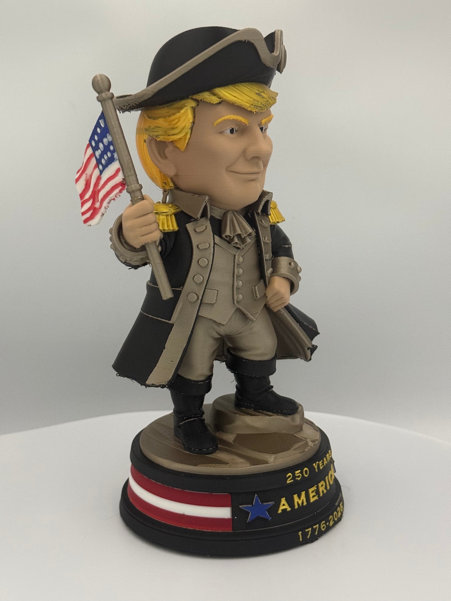 Trump 1776 Patriot Edition Statue | America 250 Collectible (1776–2026) | 4th of July Decor | Patriotic Gift | Caricature Figurine