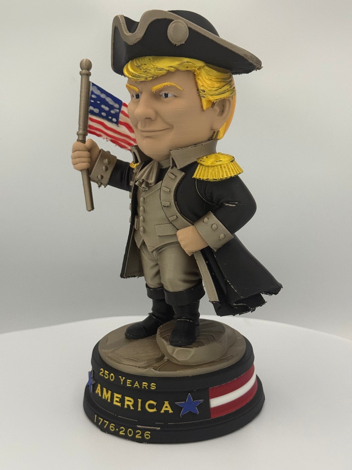 Trump 1776 Patriot Edition Statue | America 250 Collectible (1776–2026) | 4th of July Decor | Patriotic Gift | Caricature Figurine