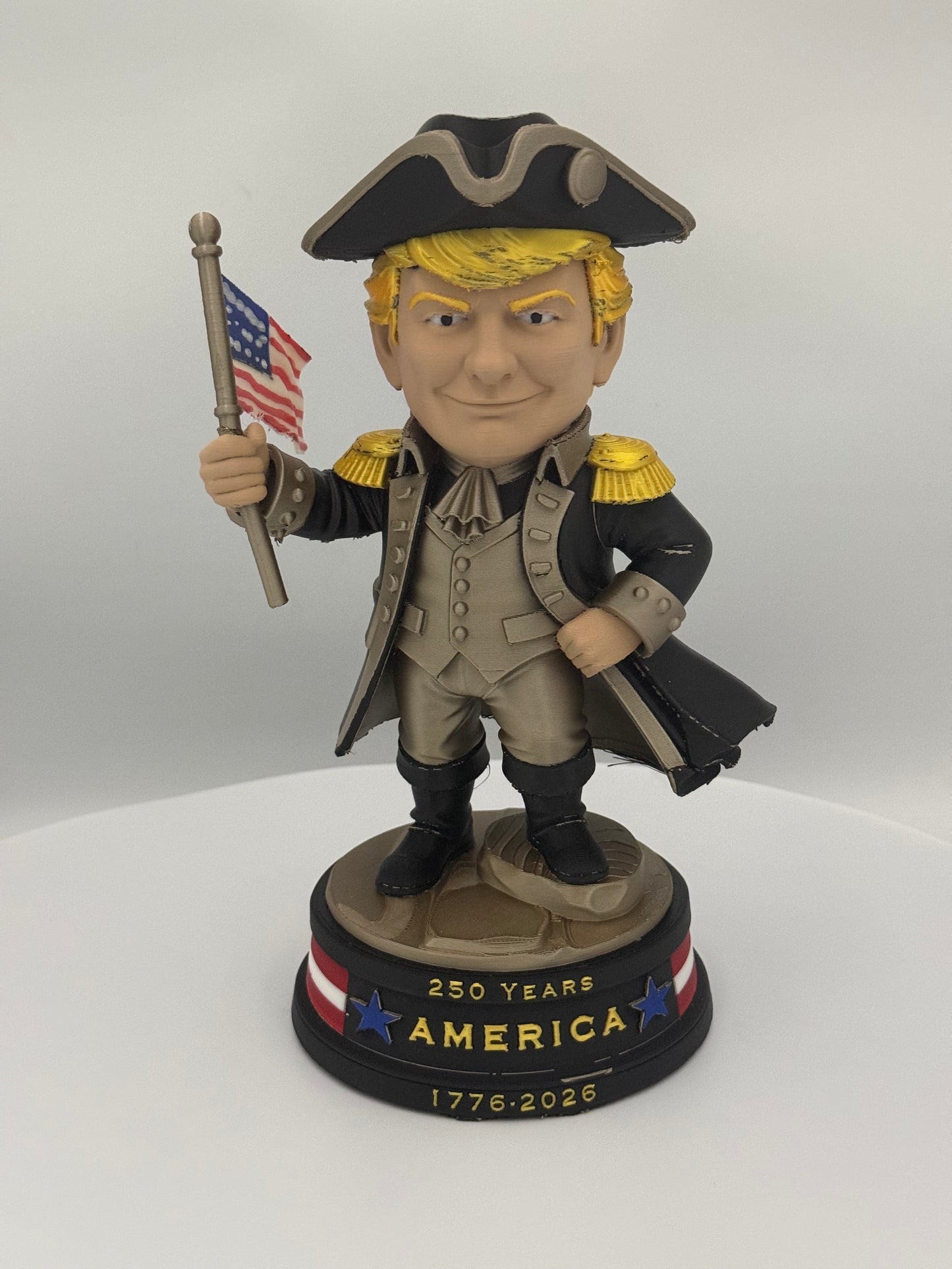 Trump 1776 Patriot Edition Statue | America 250 Collectible (1776–2026) | 4th of July Decor | Patriotic Gift | Caricature Figurine