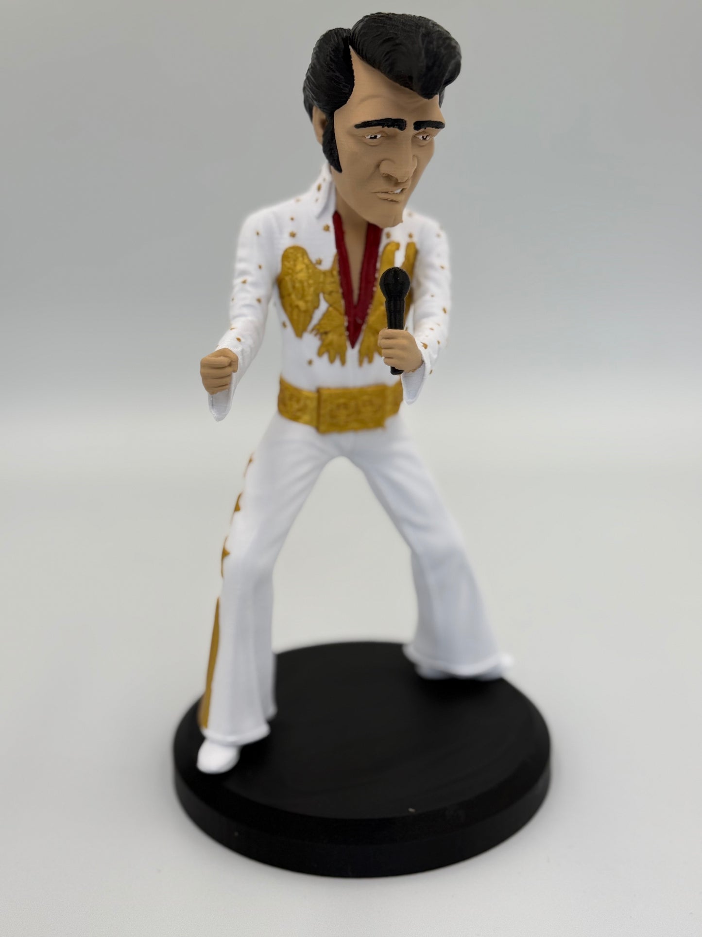 🎤 The King in Mini - Iconic Rock 'n' Roll Figurine | High-Quality Caricature Statue (Mini Edition)