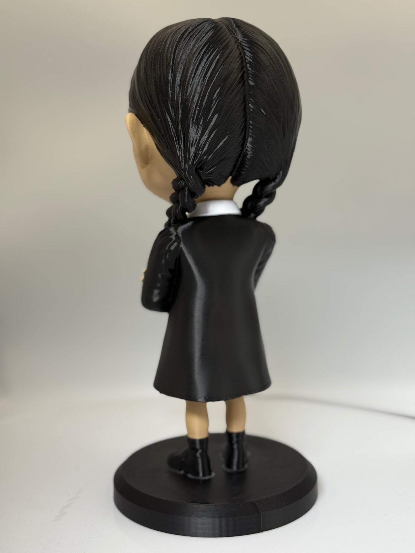 Gothic Schoolgirl Figurine - Spooky Caricature Statue | High-Quality Fan Art (10.5 Mini Edition)