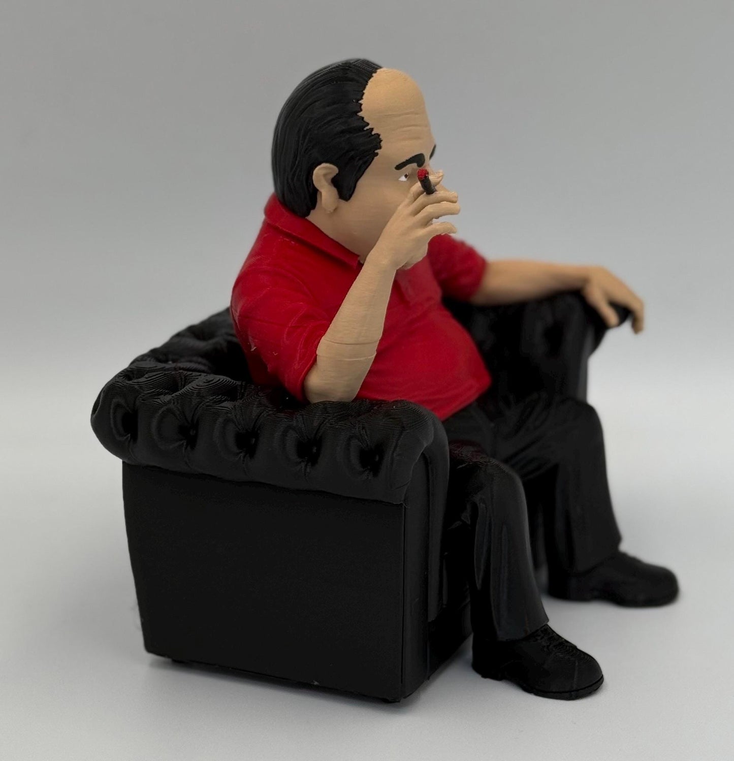 Tony the Boss in Chair - Iconic Mobster Figurine | High-Quality Caricature Statue (Mini Edition 6x6 inch)
