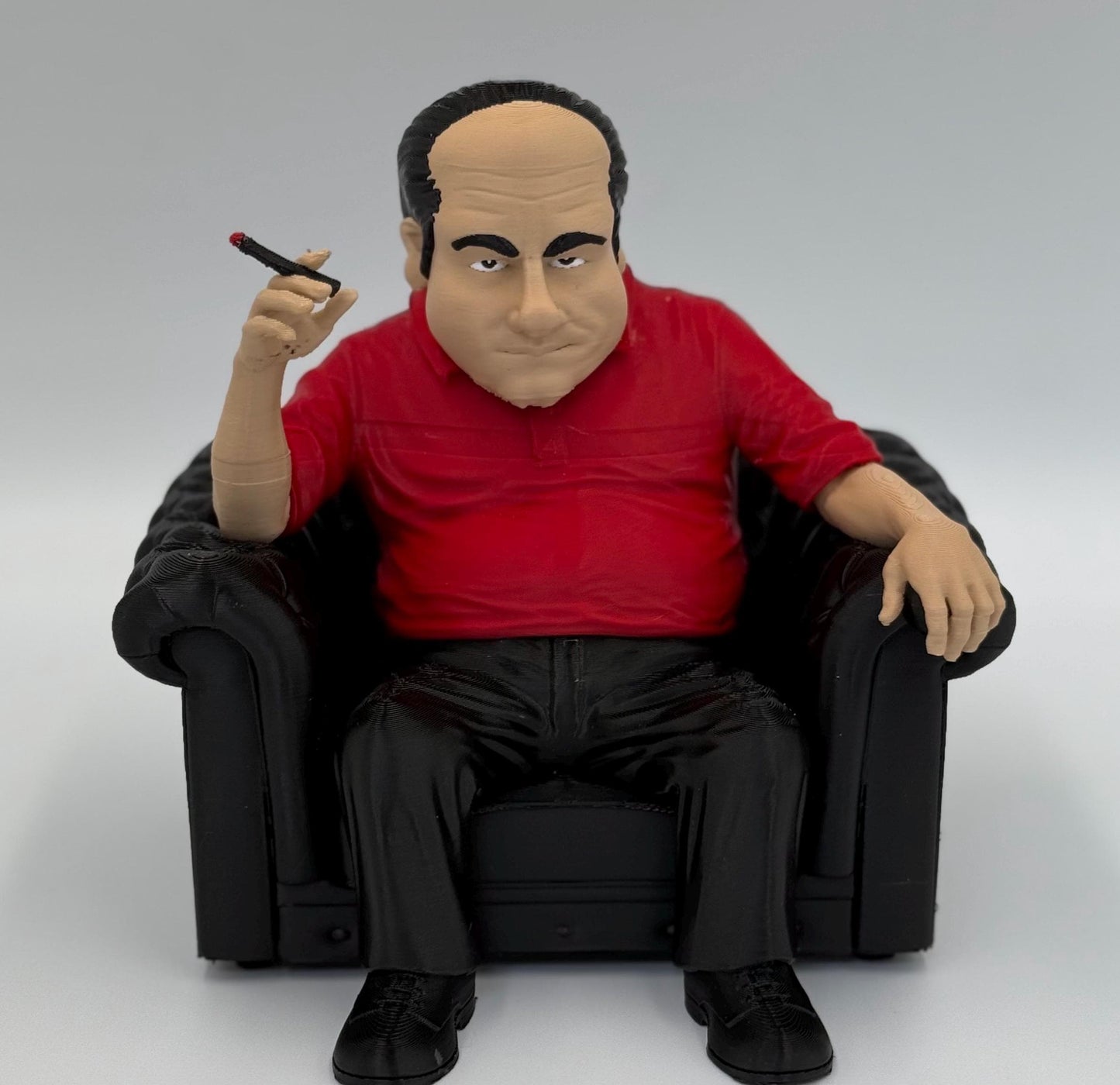Tony the Boss in Chair - Iconic Mobster Figurine | High-Quality Caricature Statue (Mini Edition 6x6 inch)