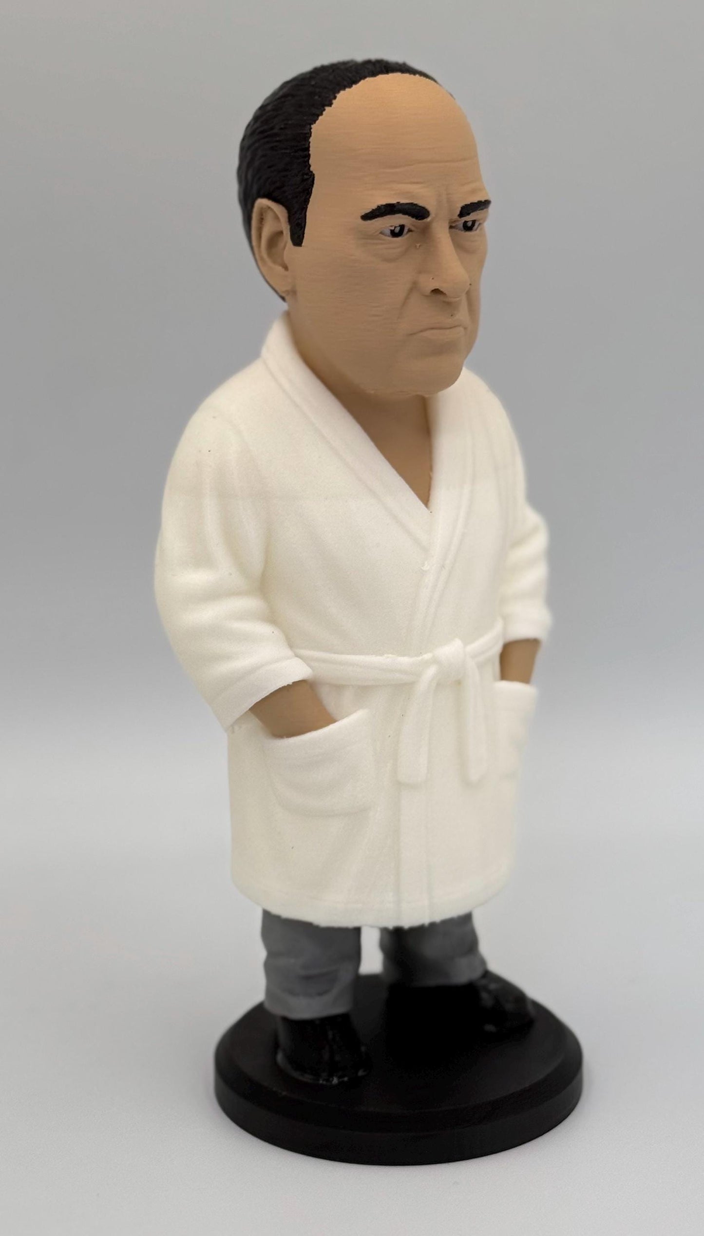Tony in His Bathrobe – Crime Family Collection! Iconic Mob Figurine | High-Quality Caricature Statue (Mini & Standard Editions)