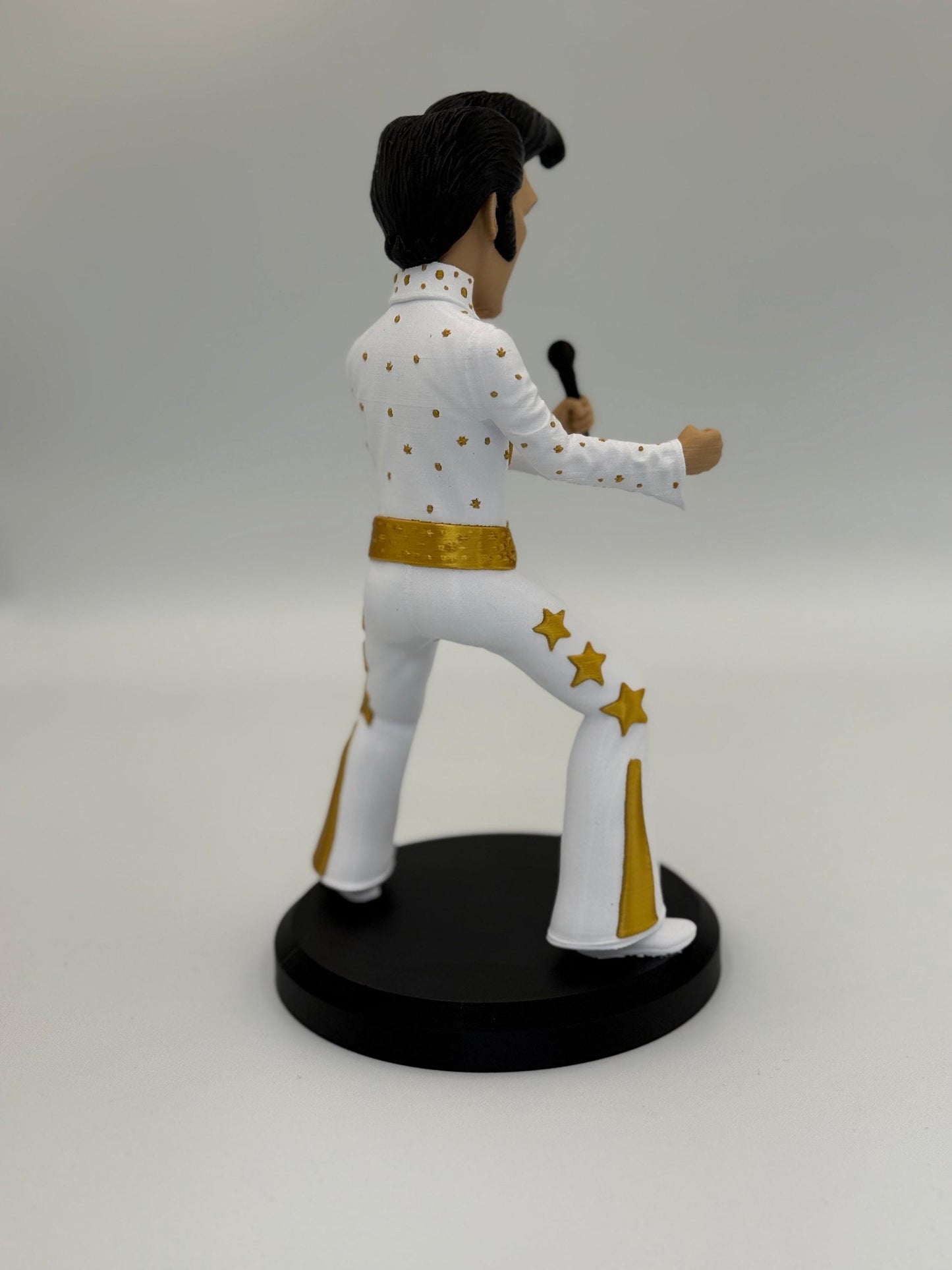 The King in Mini - Iconic Rock 'n' Roll Figurine | High-Quality Caricature Statue (10.5” | 240mm Edition)