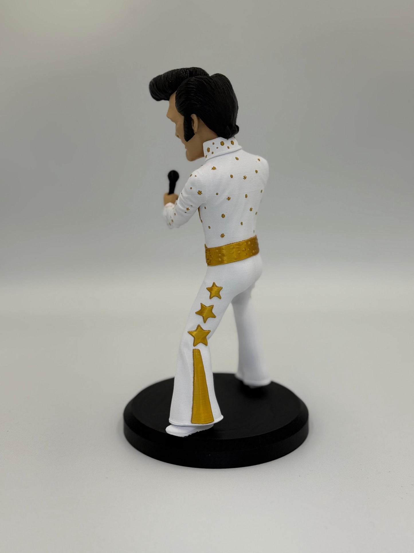 The King in Mini - Iconic Rock 'n' Roll Figurine | High-Quality Caricature Statue (10.5” | 240mm Edition)