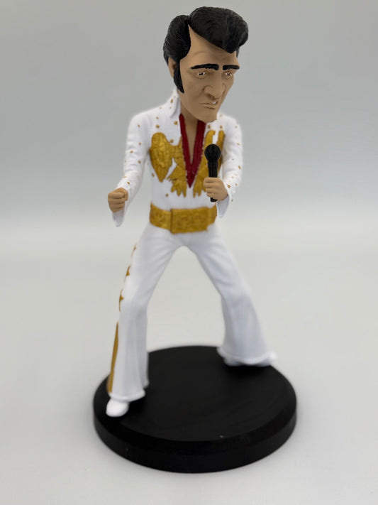The King in Mini - Iconic Rock 'n' Roll Figurine | High-Quality Caricature Statue (10.5” | 240mm Edition)