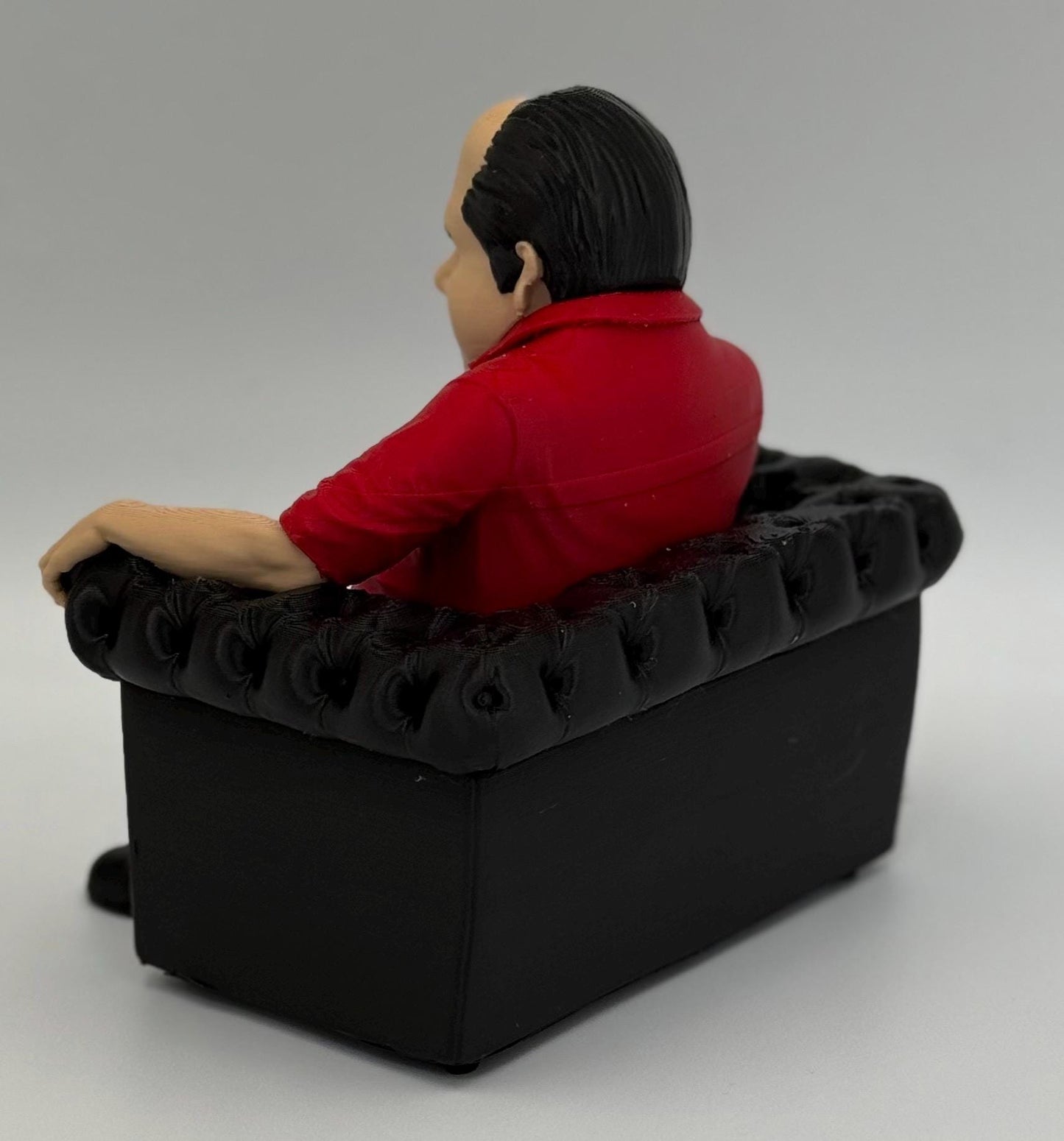Tony the Boss in Chair - Iconic Mobster Figurine | High-Quality Caricature Statue (Mini Edition 6x6 inch)