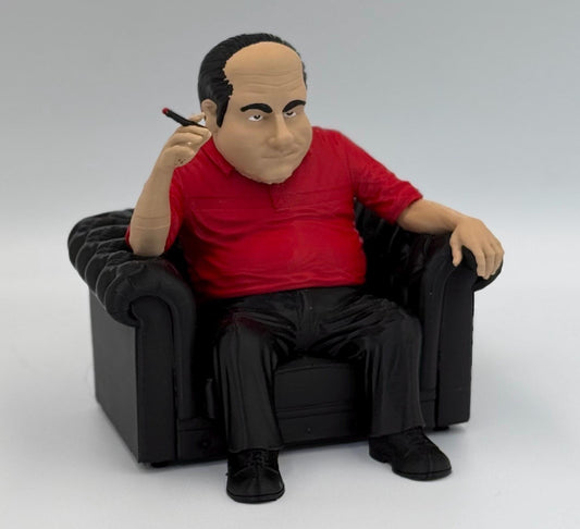 Tony the Boss in Chair - Iconic Mobster Figurine | High-Quality Caricature Statue (Mini Edition 6x6 inch)