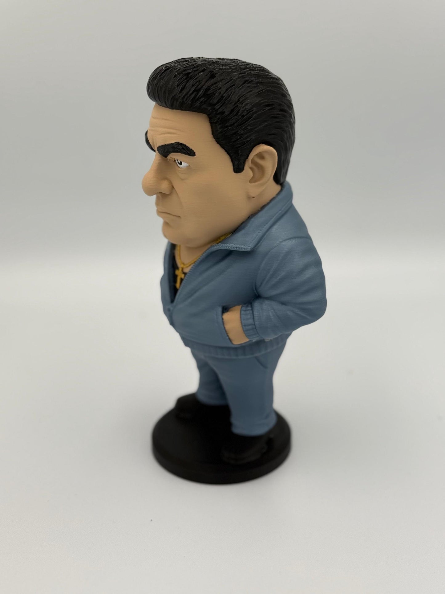 Big Puss Mobster Figurine - 3D Printed Mob Boss Caricature (9.5 200mm Mini)