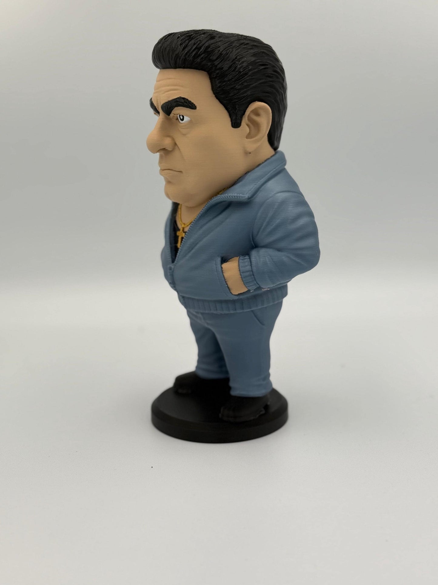 Big Puss Mobster Figurine - 3D Printed Mob Boss Caricature (9.5 200mm Mini)