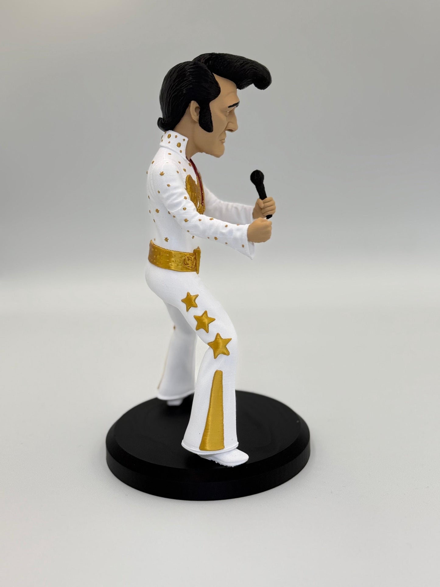 The King in Mini - Iconic Rock 'n' Roll Figurine | High-Quality Caricature Statue (10.5” | 240mm Edition)