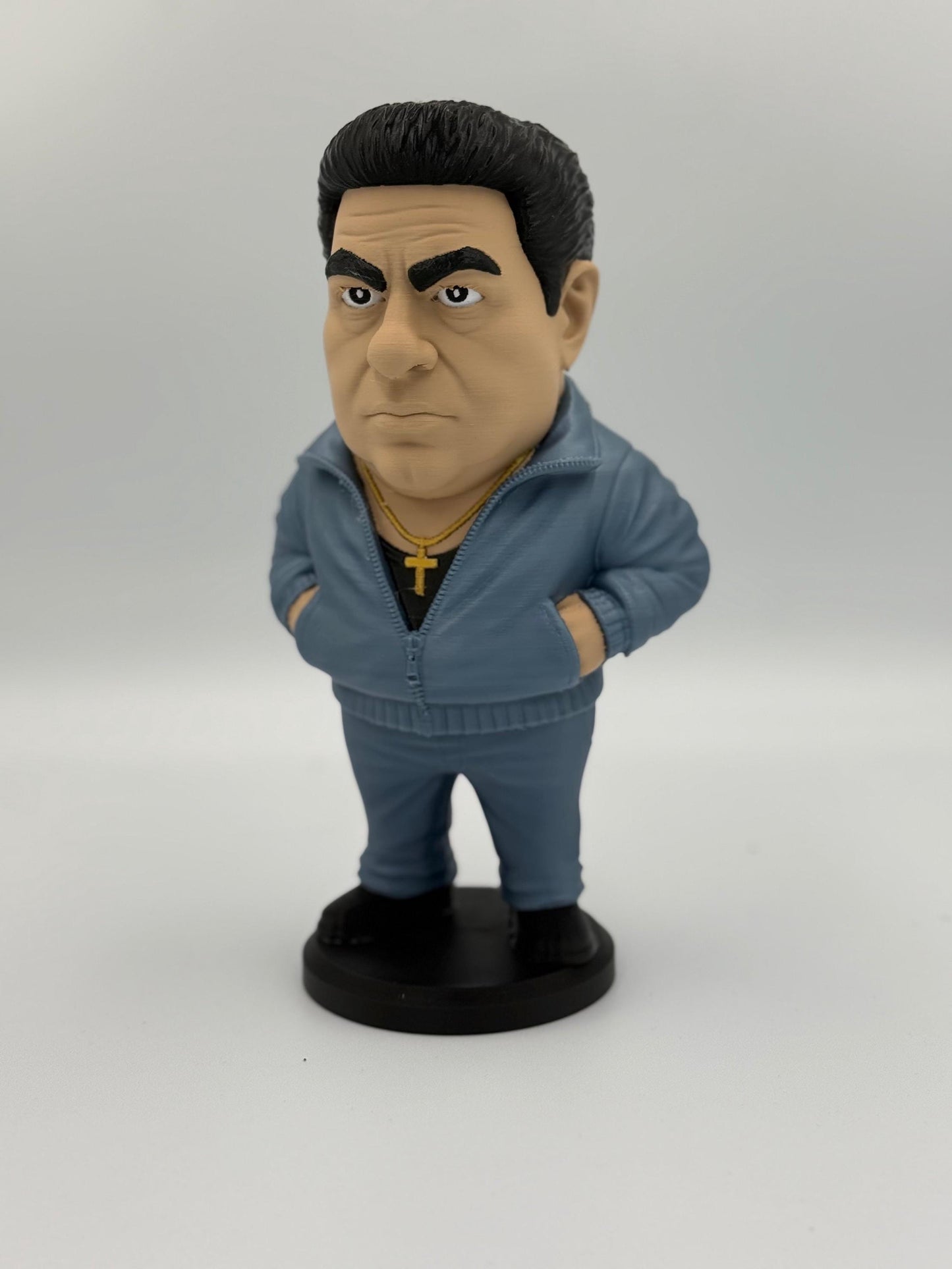 Big Puss Mobster Figurine - 3D Printed Mob Boss Caricature (9.5 200mm Mini)