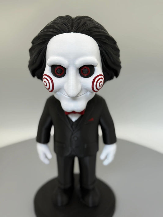 Billy the Puppet Figurine: Menacing Horror Decor, (10.5” | 240mm Edition)