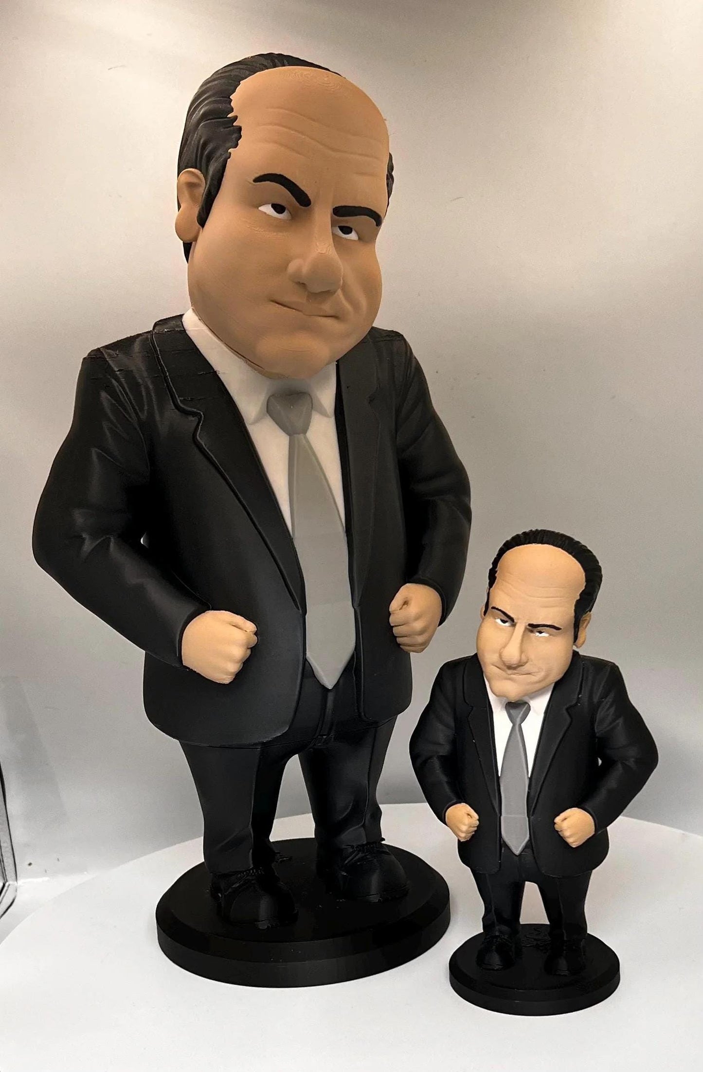 Sopranos Caricature Statue Set - 3D Printed Mob Boss Caricatures (200mm Mini & 400mm Standard Sizes)